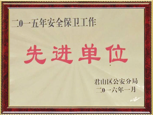 2015年度安全保卫工作先进单位
