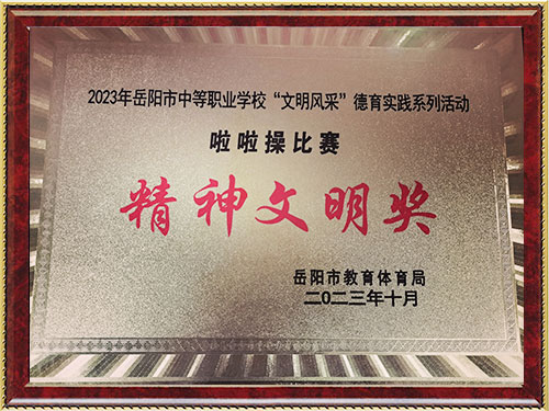 啦啦操比赛精神文明奖